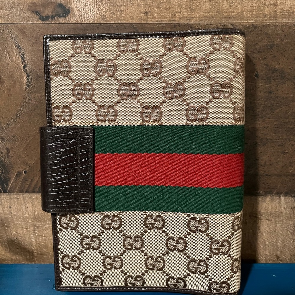 GUCCI Vintage Agenda Planner Cover GG - Picture 2 of 14
